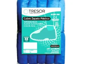 CUBREZAPATO PLASTICO AZUL BOLSA X 100