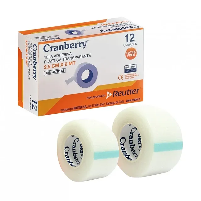 TELA ADHESIVA PLASTICA MICROPOROSA UNIDAD 2,5 CM X 9 CM