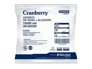 APÓSITO DE GASA + ALGODÓN ESTÉRIL BOLSA 10 UNIDADES