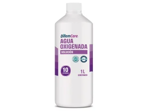 Agua oxigenada 10 volúmenes 1Lt Solución de Peróxido de Hidrógeno 10 volúmenes