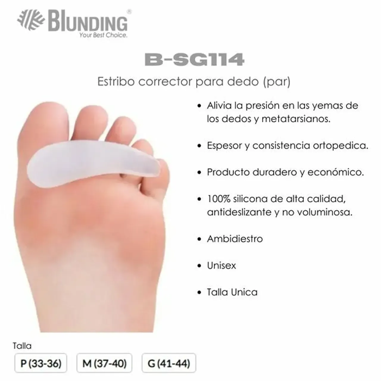 ESTRIBO CORRECTOR PARA DEDO BLUNDING - Imagen 4