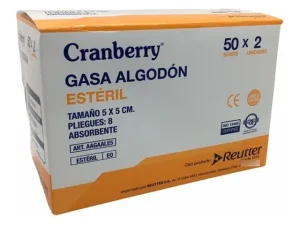 GASA ALGODÓN ESTÉRIL CRANBERRY