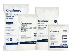 APÓSITO GASA + ALGODÓN CRANBERRY