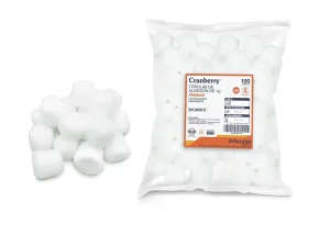 TÓRULAS DE ALGODÓN PREMIUM 1 G CRANBERRY 100 UNIDADES